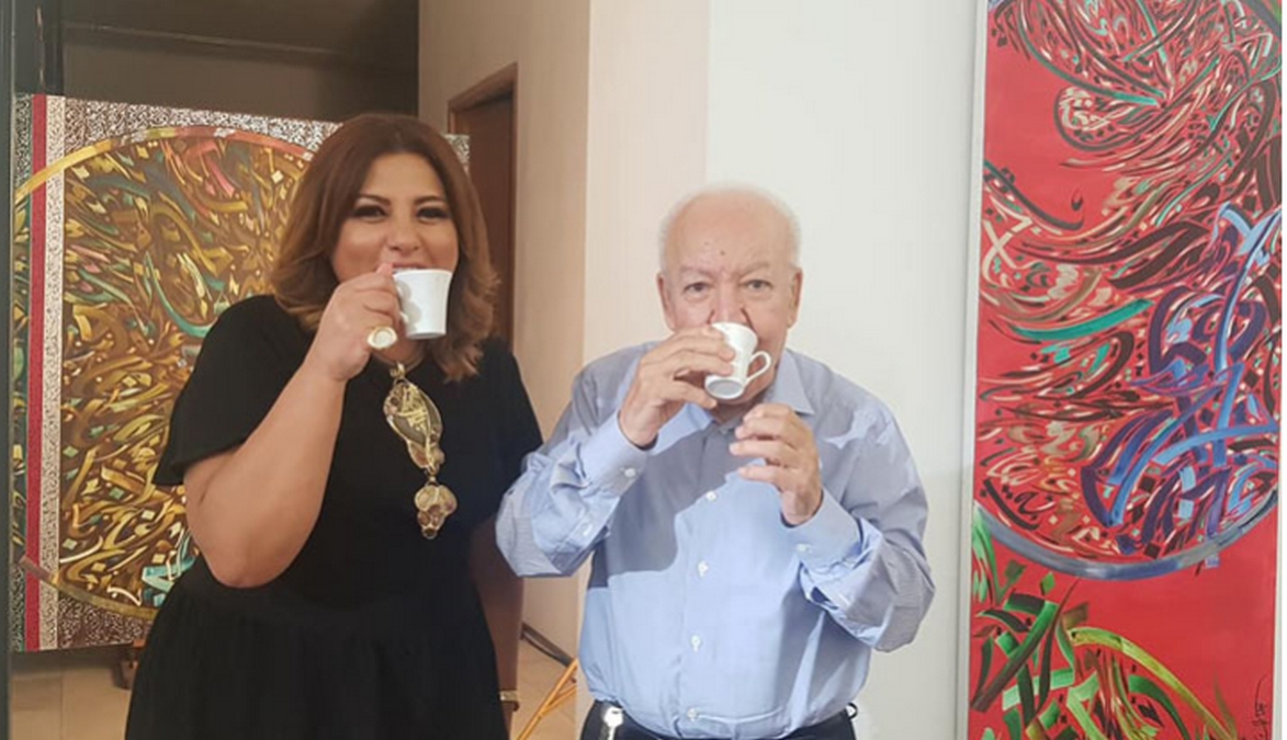 الفنان التشكيلي نجا المهداوي ضيف الوطنية الأولى في قهوة عربي