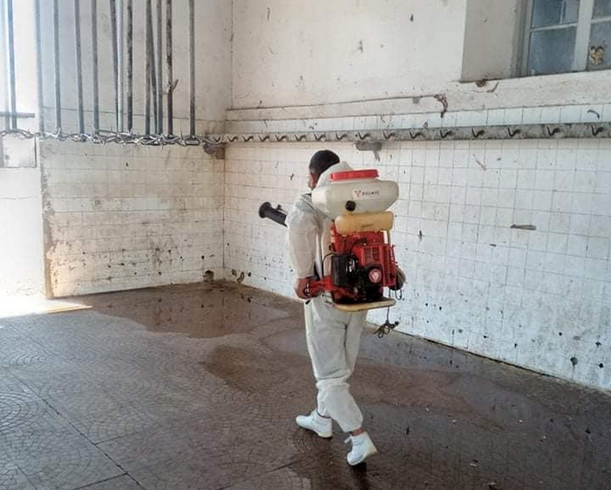 تعهّد المسلخ  البلدي بصفاقس بالتعقيم  يوما قبل  عيد الاضحى