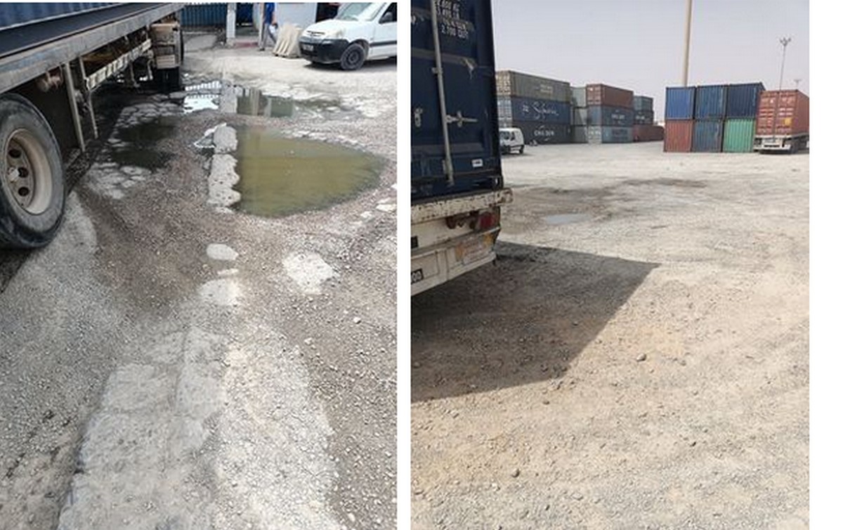 الميناء  التجاري  بصفاقس : رداءة الطريق تتسبب في حوادث