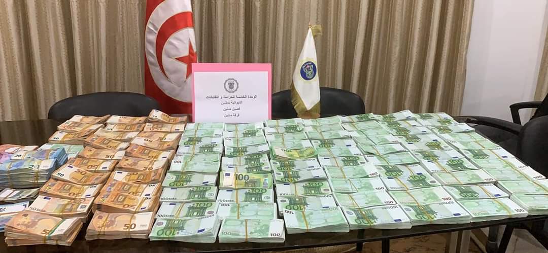 مدنين إحباط تهريب حوالي واحد مليون أورو