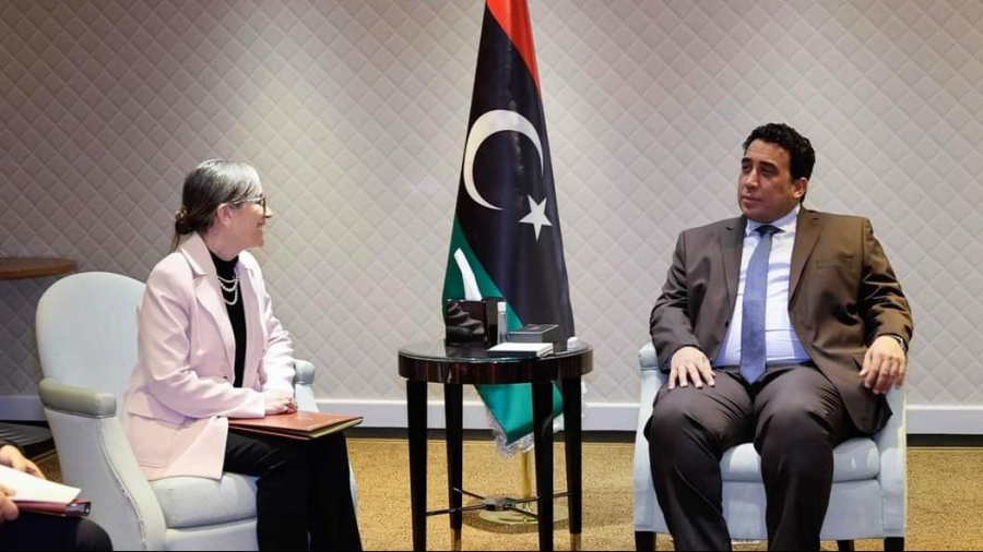 رئيسة الحكومة تلتقي رئيس المجلس الرئاسي الليبي