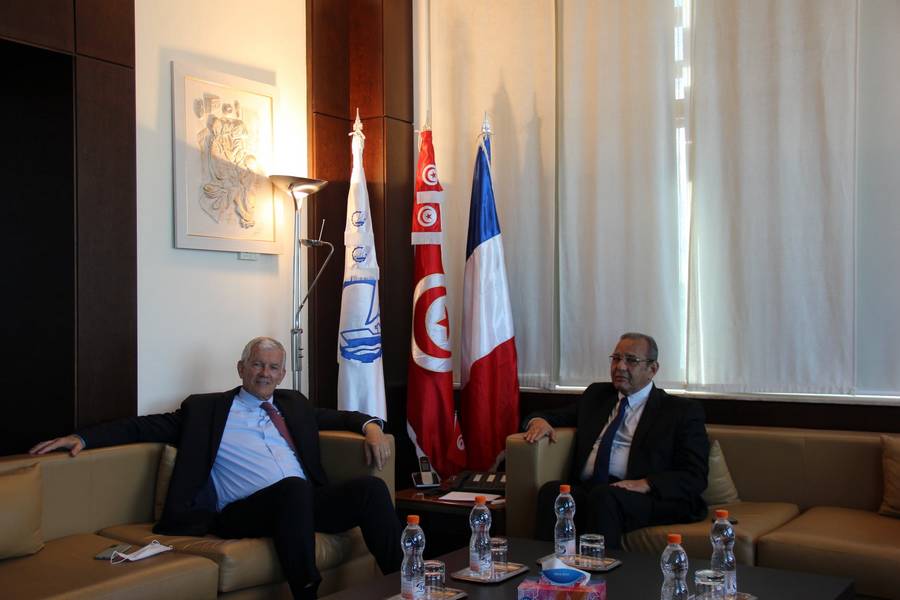 رئيس الاتحاد يستقبل سفير فرنسا بتونس