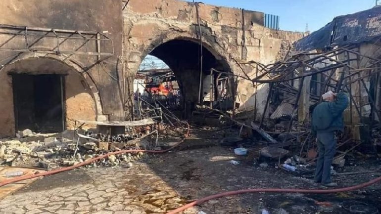 حملة نظافة لمتاجر ومحيط سوق جارة