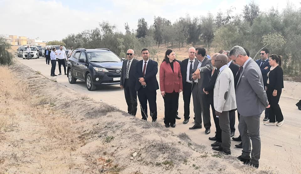 زيارة السيّدة سارة الزعفراني الزنزري وزيرة التجهيز والاسكان إلى مشروع تبرورة