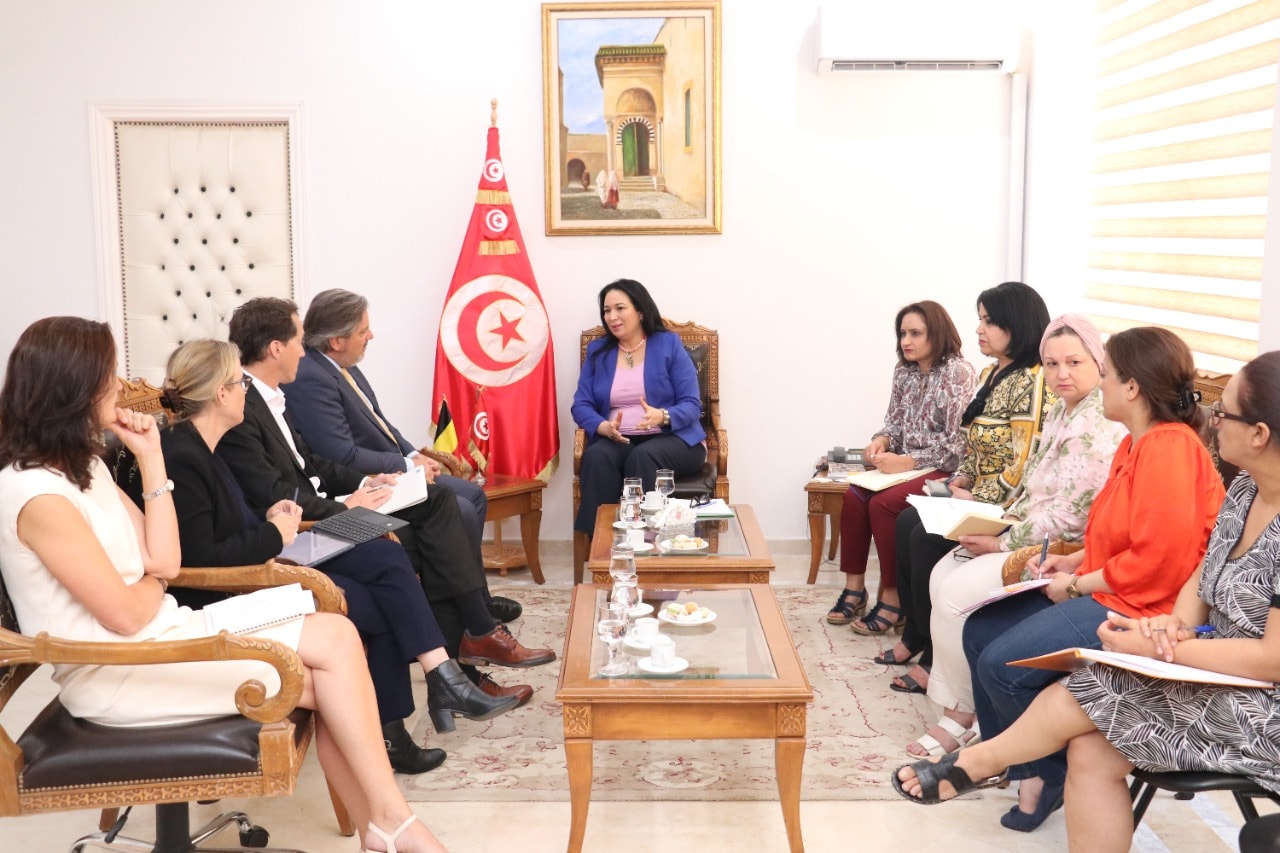 وزيرة الأسرة والمرأة تلتقي سفير مملكة بلجيكيا وممثلة الوكالة البلجيكية للتنمية