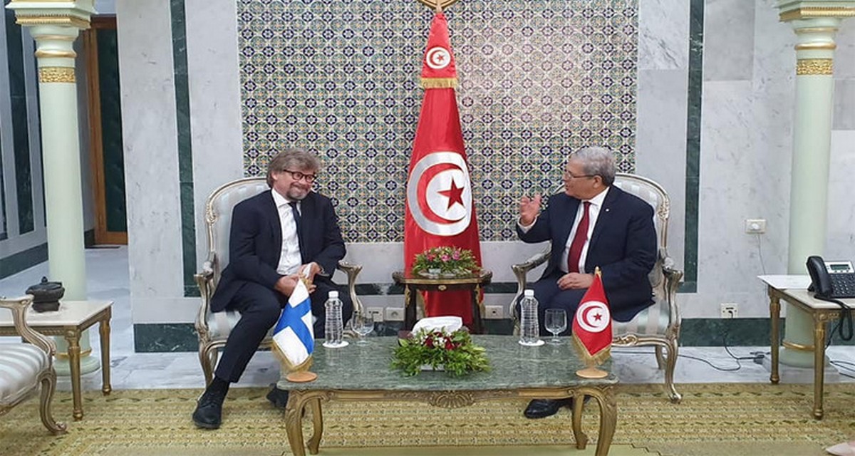 وزير الخارجية يستقبل سفير فنلندا بتونس