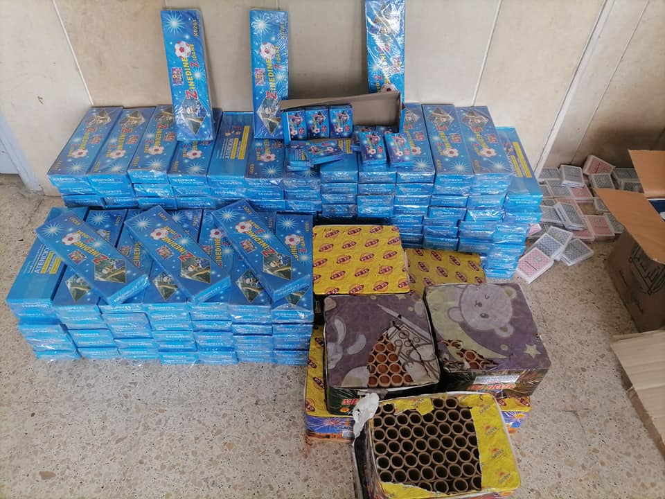 مصالح الديوانة برأس جدير تحجز كميات من البضائع المهربة بقيمة 327 ألف دينار