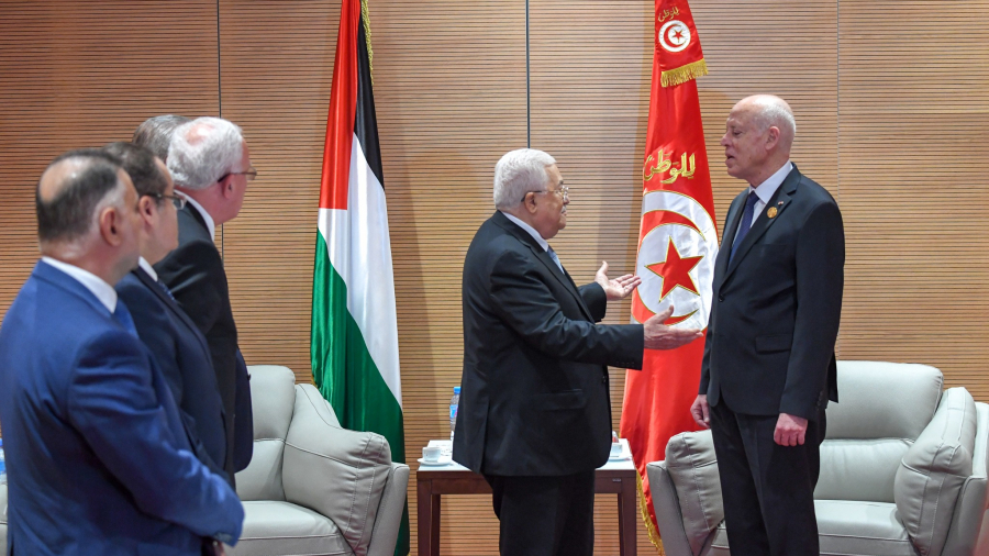 عباس لسعيّد: لن ننسى أبدًا مواقف تونس المشرّفة في الدفاع عن فلسطين