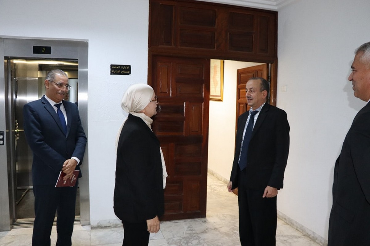 وزيرة العدل في زيارة غير معلنة للإدارة العامة للمصالح المشتركة والإدارة العامة للإعلامية