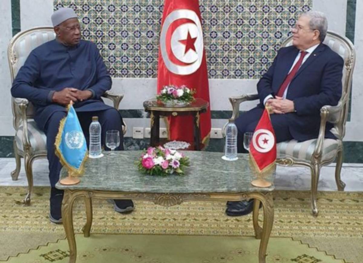 وزير الخارجية يلتقي رئيس بعثة الامم المتحدة للدعم في ليبيا