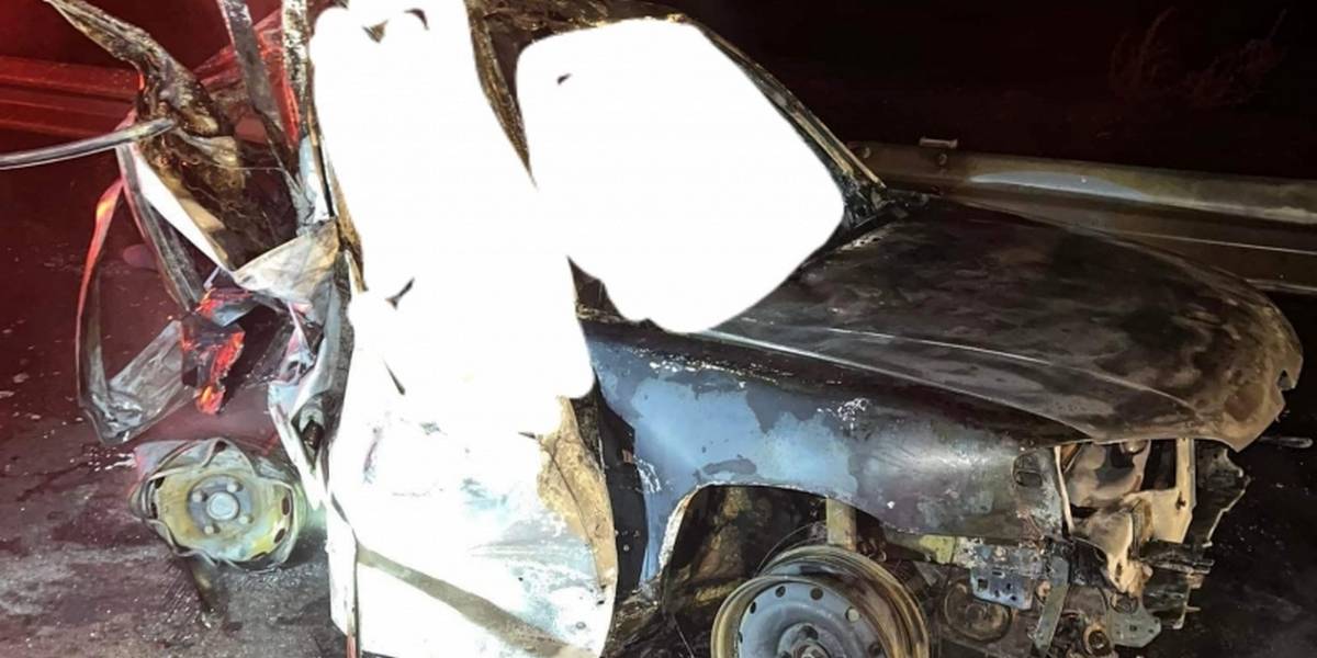 حادث مرور  يسفر  عن تفحّم شخصين اثر احتراق  سيارتهما