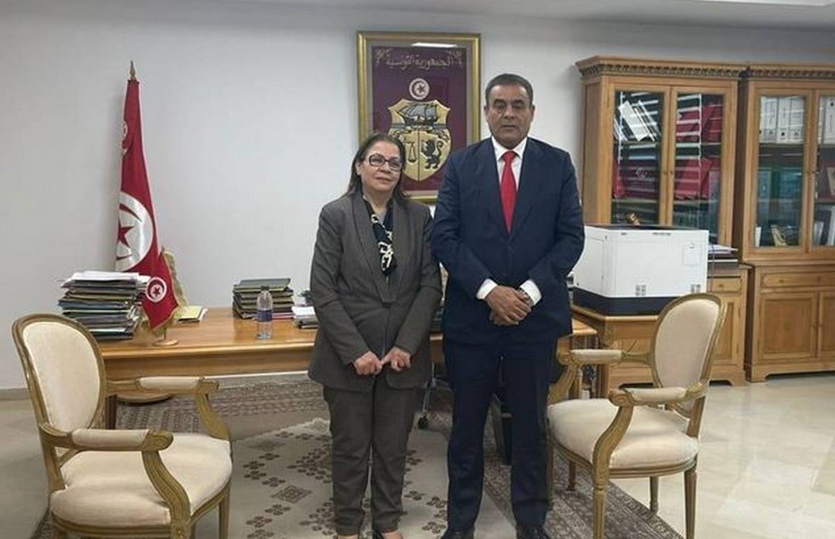 وزيرة التجارة وتنمية الصادرات تستقبل وزير المواصلات بحكومة الوحدة الوطنية الليبية