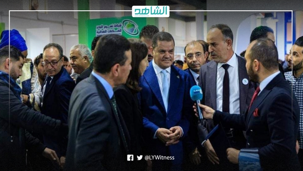 افتتاح المعرض الليبي التونسي لتطوير التجارة والصناعة في مصراتة بمشاركة دبيبة