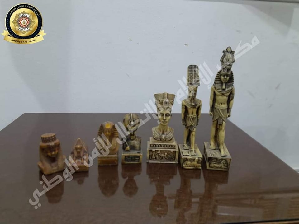 صفاقس: حجز قطع أثرية على شكل تماثيل فرعونية معروضة للبيع