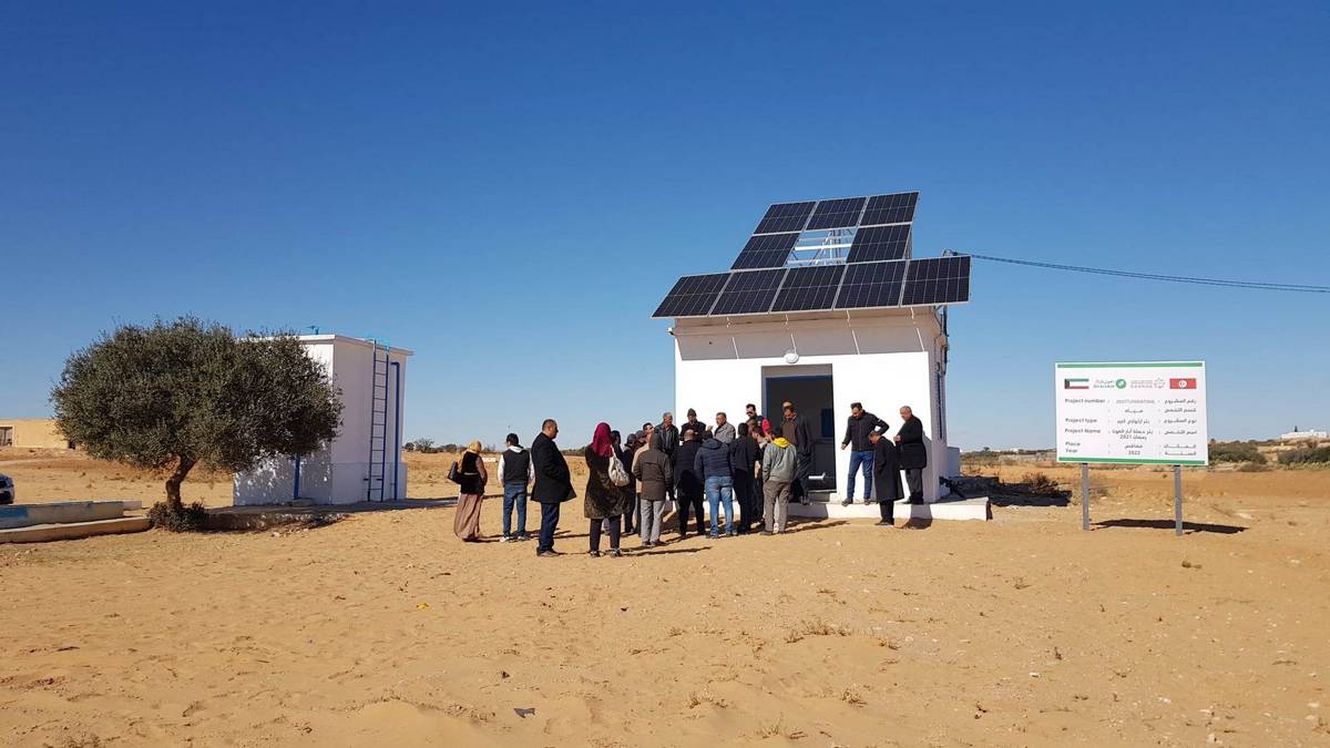 صفاقس:  تدشين بئر عميقة مجهزة بالطاقة الشمسية بمنطقة اللطايفة معتمدية بير علي بن خليفة