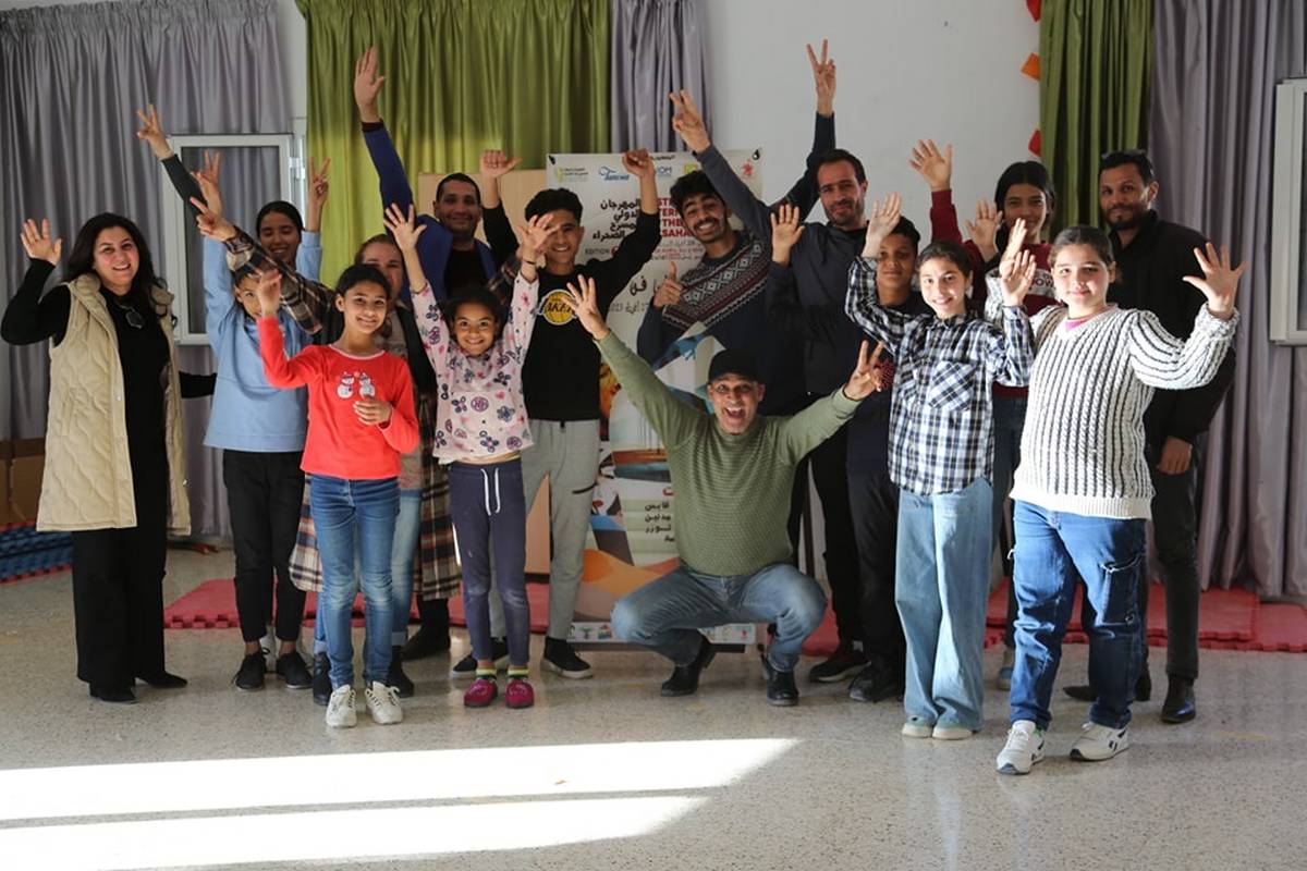 ورشات فن الممثل للمهرجان الدولي للمسرح في الصحراء