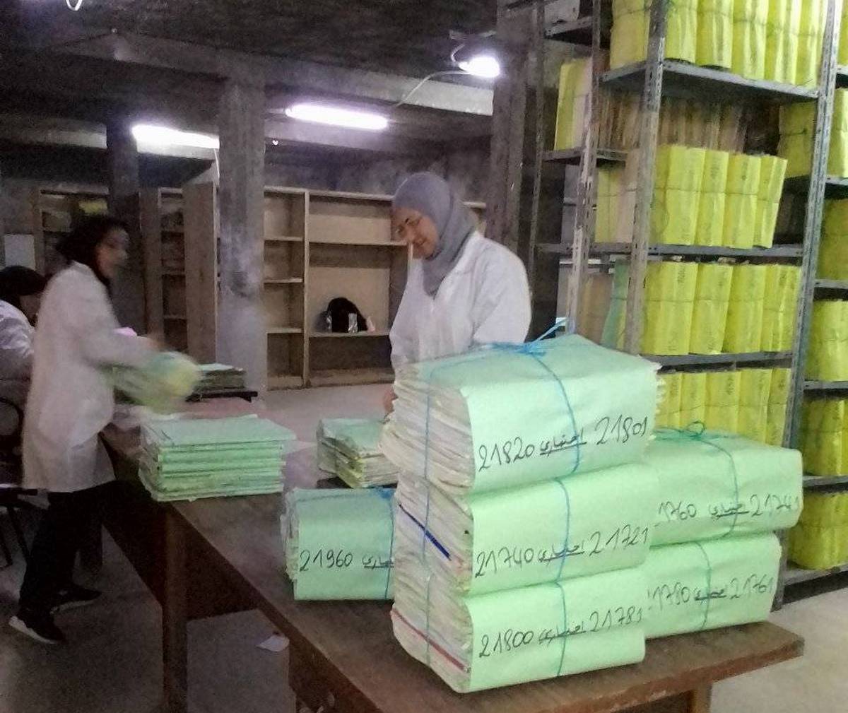 حملة جهوية لتنظيم أرشيف فرع المحكمة العقارية بصفاقس