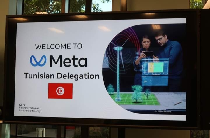 وزير تكنولوجيات الإتصال يؤدي زيارة إلى مقر شركة META.