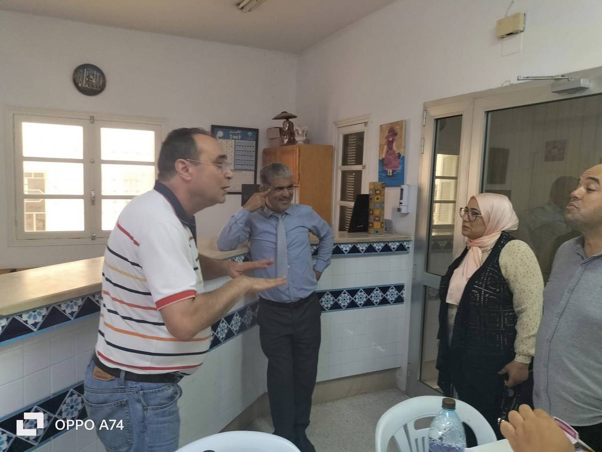 زيارة ميدانية للجمعية التونسية لمساعدة الصم بصفاقس من قِبَلِ عدة مسؤولين جهويين