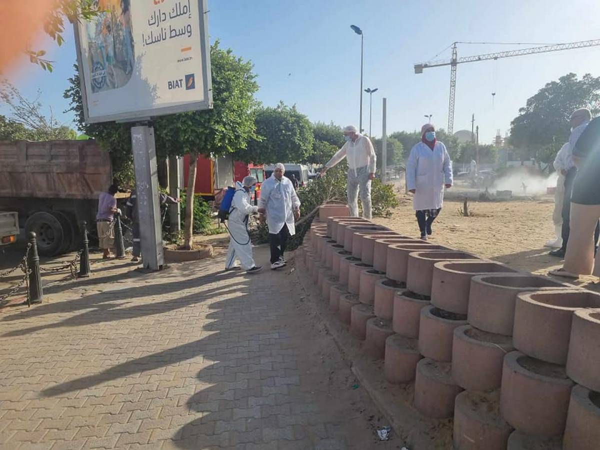 الادارة الجهويّة  للصحّة تساهم في حملة التطهير و التنظيف بوسط مدينة صفاقس