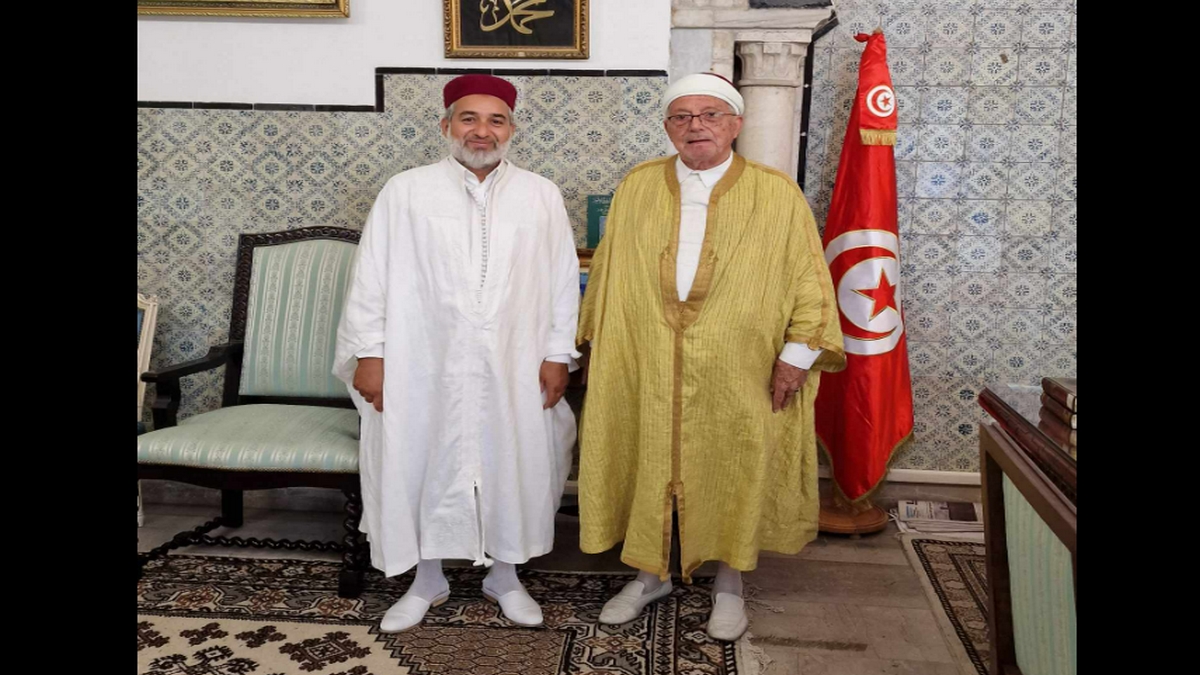 المفتي هشام بن محمود يستقبل الداعية مختار البراهمي