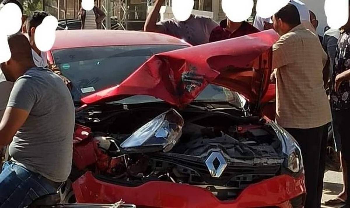 قابس : حادث  مرور خطير  بين  قطار  وسيّارة