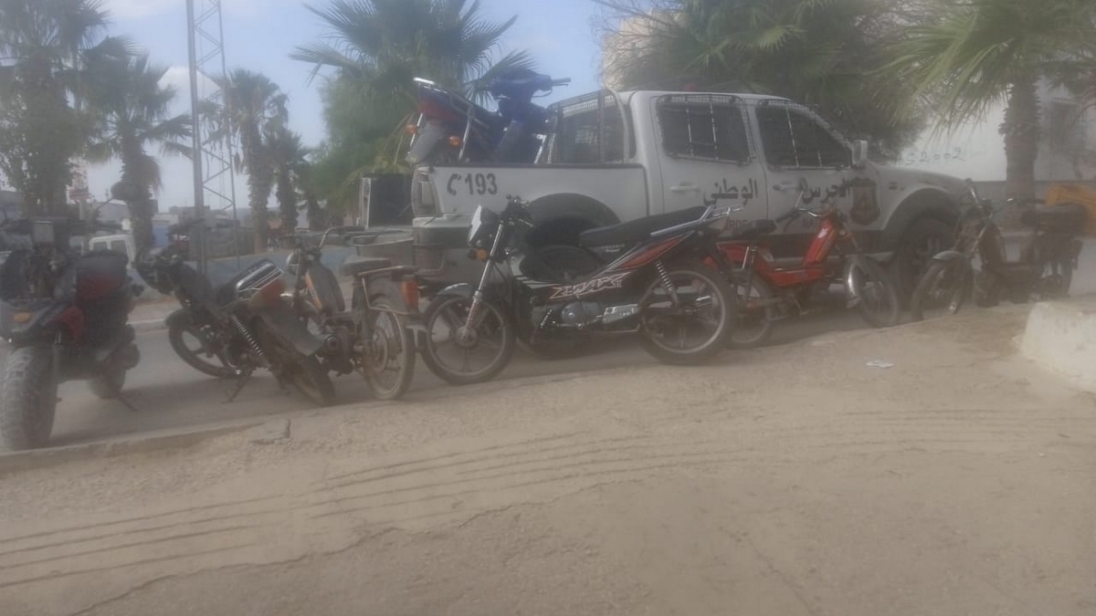 حملة أمنية استهدفت الدراجات النارية بقرمبالية