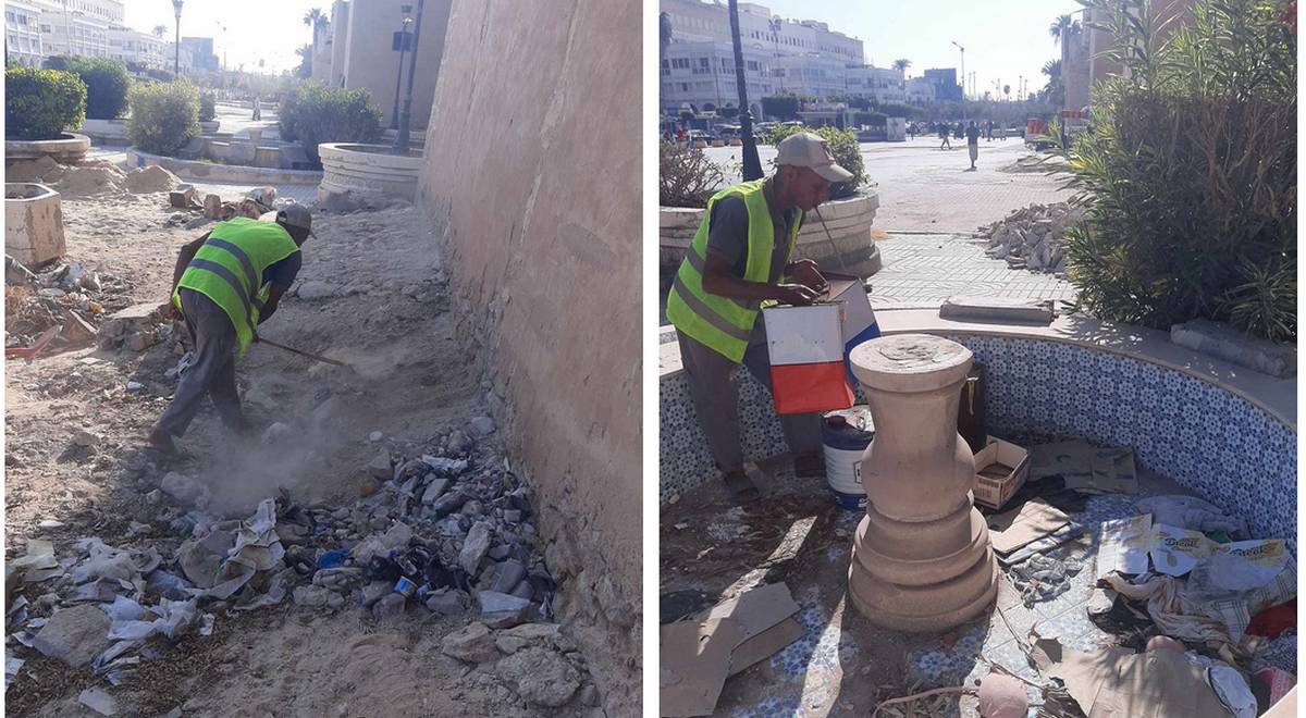 صفاقس : نشاط مكثّف  للبلديّة في  تنظيف المدينة