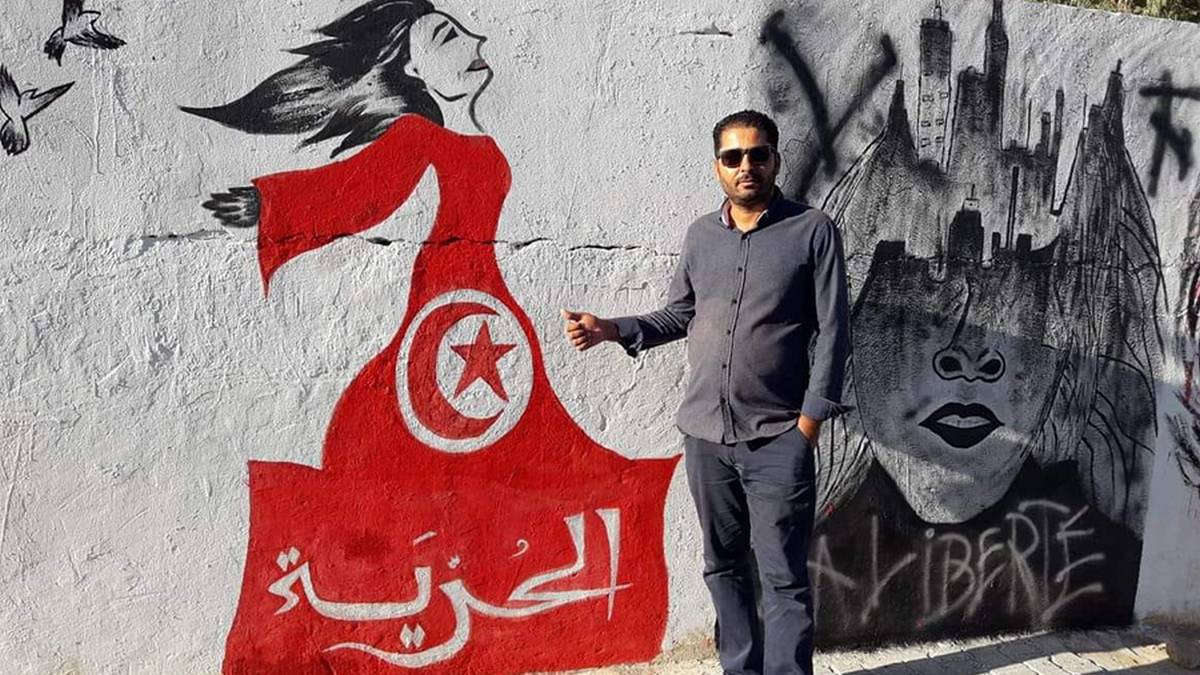 الزميل الصحفي خليفة القاسمي في إضراب جوع