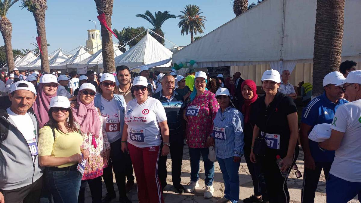 الإدارة الجهوية للصحة بصفاقس تشارك في ماراطون “Les Foulées Vertes de Nabeul” بولاية نابل