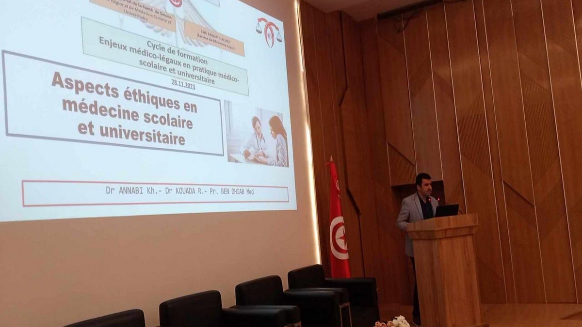 سوسة ورشة عمل حول “الجانب الأخلاقي في الطب المدرسي والجامعي”