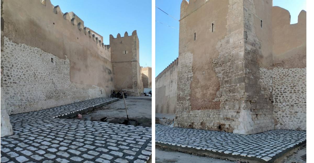 صفاقس : اتمام  تبليط المحيط الخارجي للسور