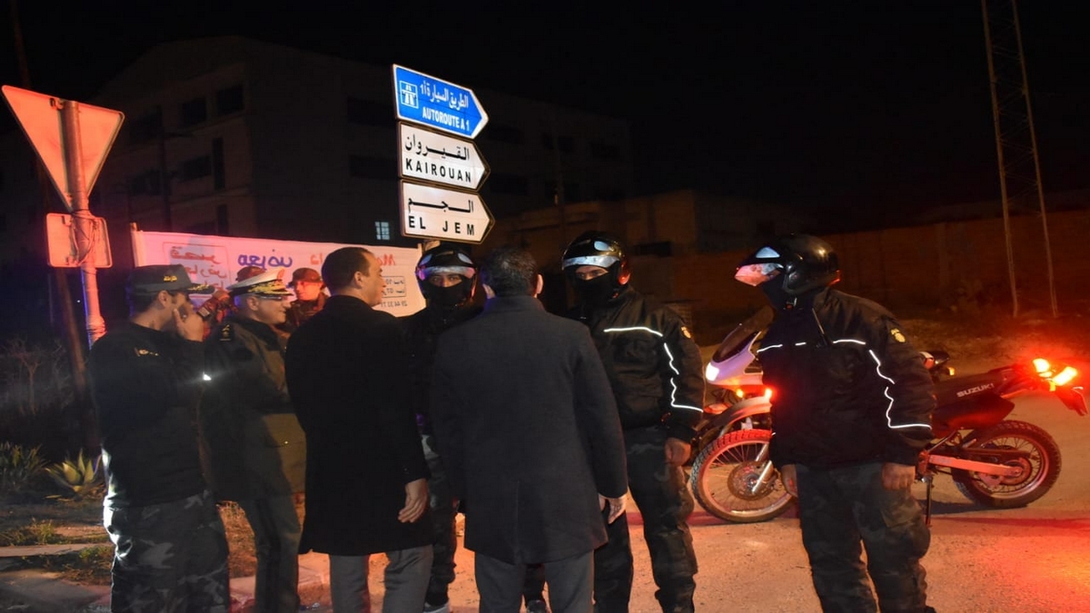 والي المهدية يتفقدّ الوحدات الأمنية ليلا