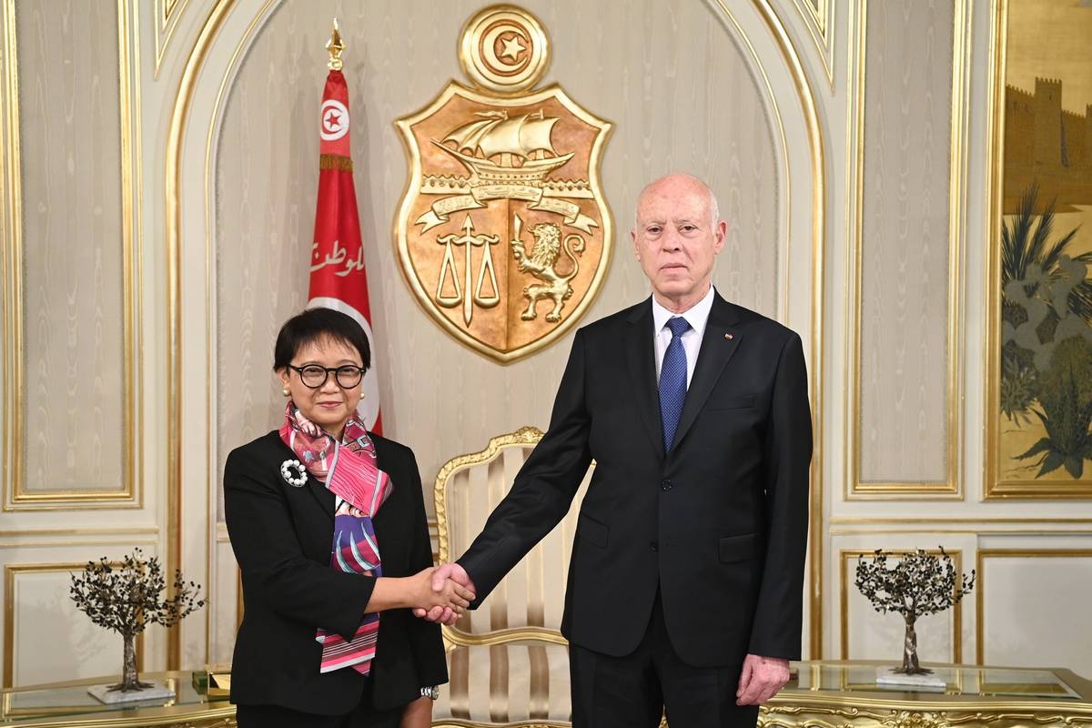 رئيس الجمهورية يستقبل السيدة ريتنو مرصودي، وزيرة الخارجية الإندونيسية