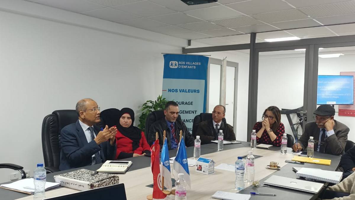 المندوب العام لحماية الطفولة السيد مهيار حمادي في ضيافة  الجمعية التونسية لقرى الأطفال س وس صفاقس