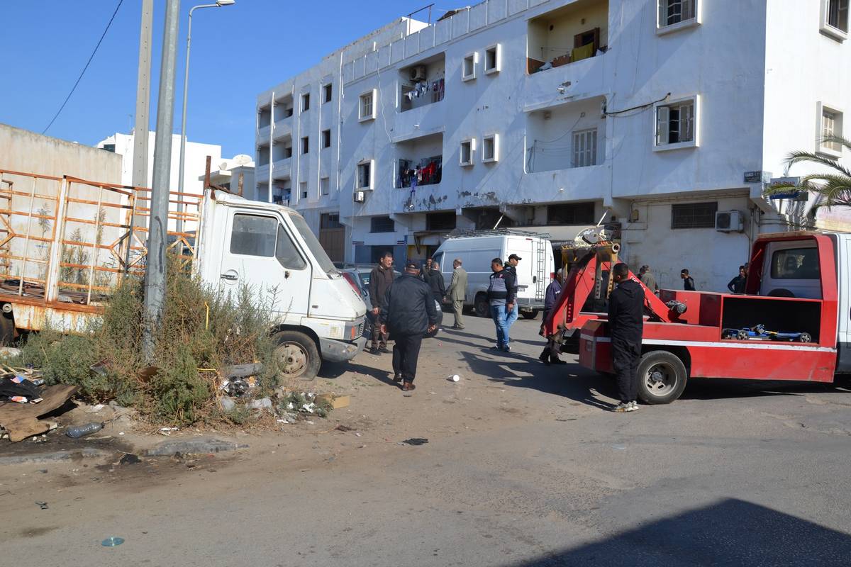 صفاقس: حملة ضد الإستغلال المفرط للطريق  بجانب الإدارة الجهوية للحماية المدنية