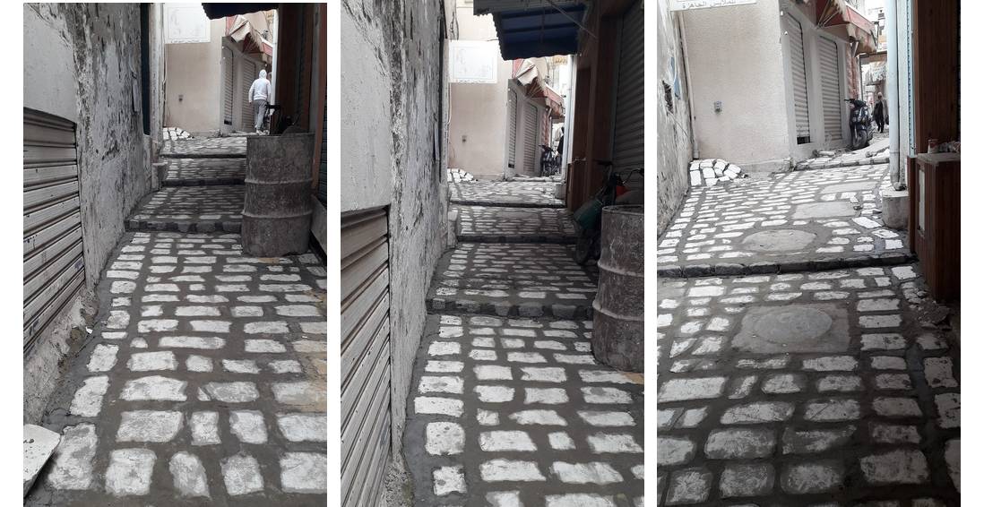 صفاقس : ارتياح  من متساكني نهج  حنون بالمدينة العتيقة بعد  تبليطه