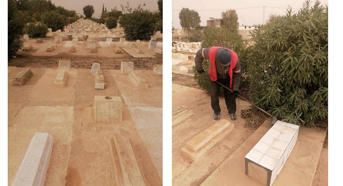 صفاقس: ادارة النظافة ببلديّة قرمدة تنفّذ حملة نظافة للمقبرة البلديّة