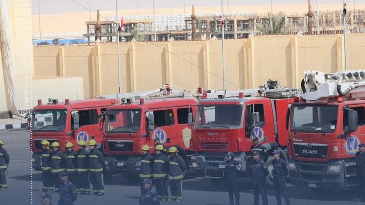 حريق في مول تجاري بالقاهرة