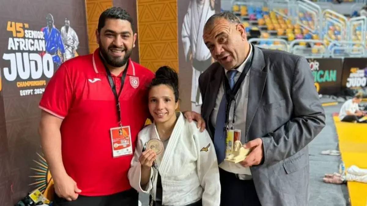 البطلة التونسية أميمة البديوي تحرز الذهب في مصر