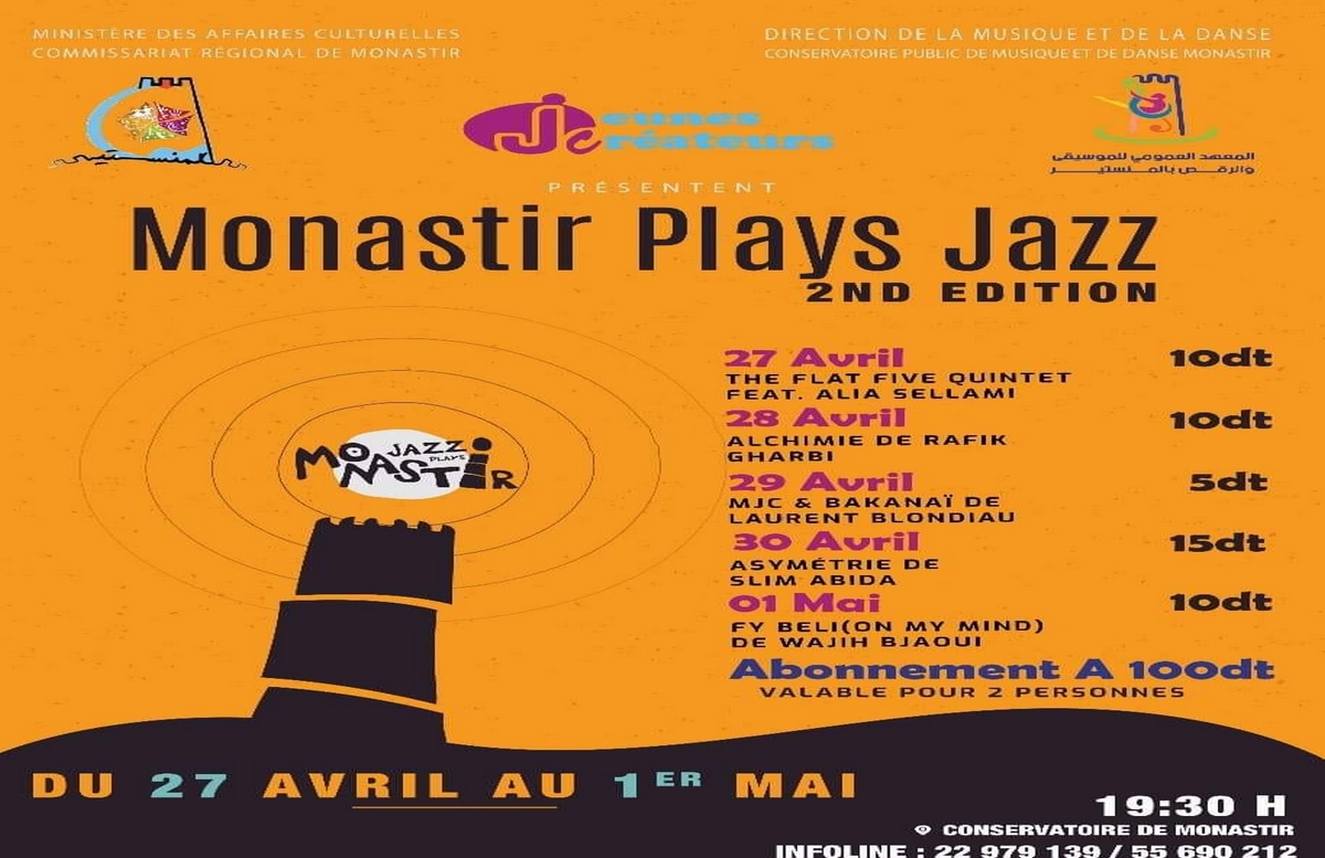 المنستير: النسخة الثانية من تظاهرة”monastir plays jazz”