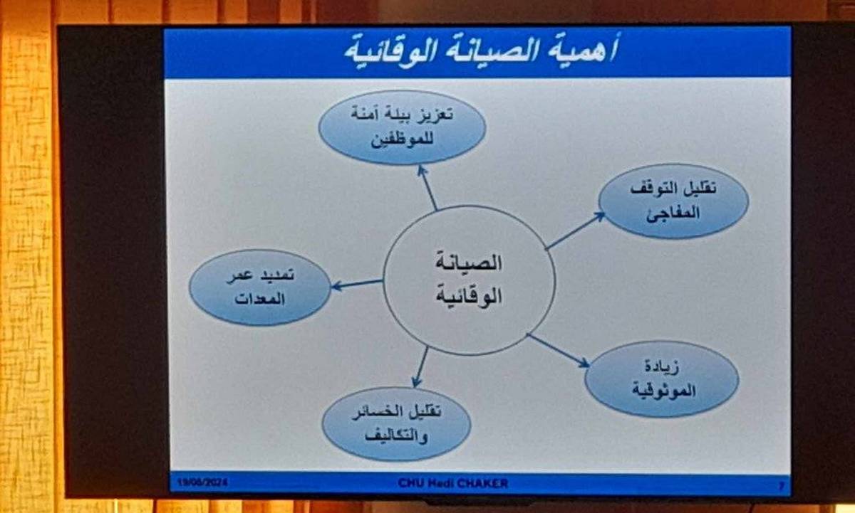 صفاقس: حصة تكوينية حول أهمية الصيانة الوقائية في تأمين الأداء الفعال للتجهيزات الطبية