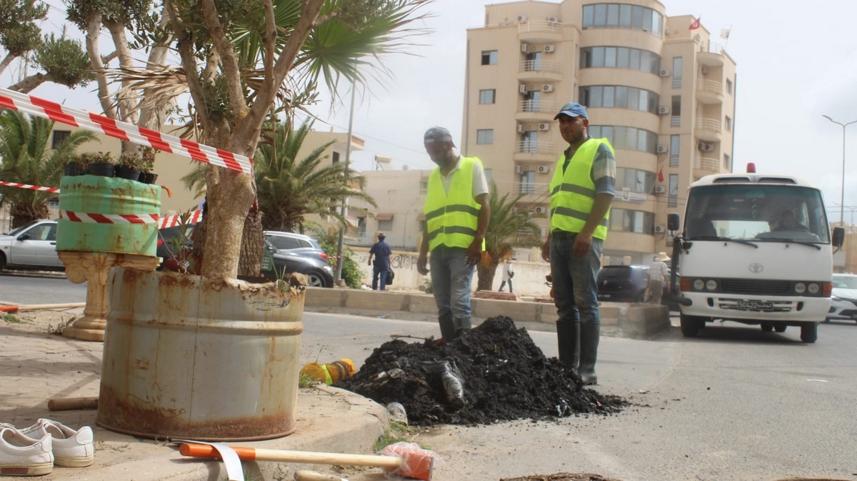 قابس البلدية تعاين تقدّم أشغال تصريف مياه الأمطار