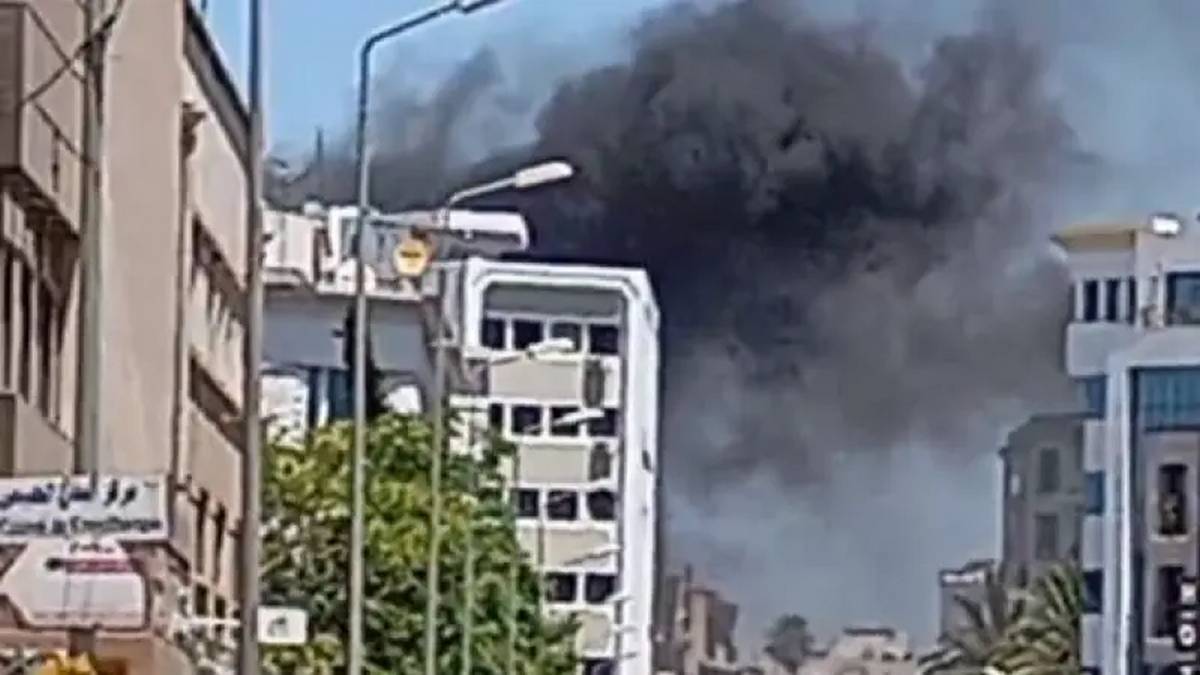 حريق بشارع الهادي شاكر وسط العاصمة