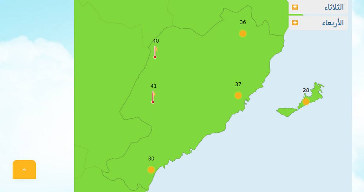 صفاقس : رياح  شمالية شرقية  وحرارة  مرتفعة