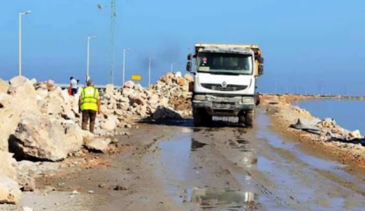 مدنين: تقدّم أشغال مضاعفة الطريق الرومانية بين جربة وجرجيس