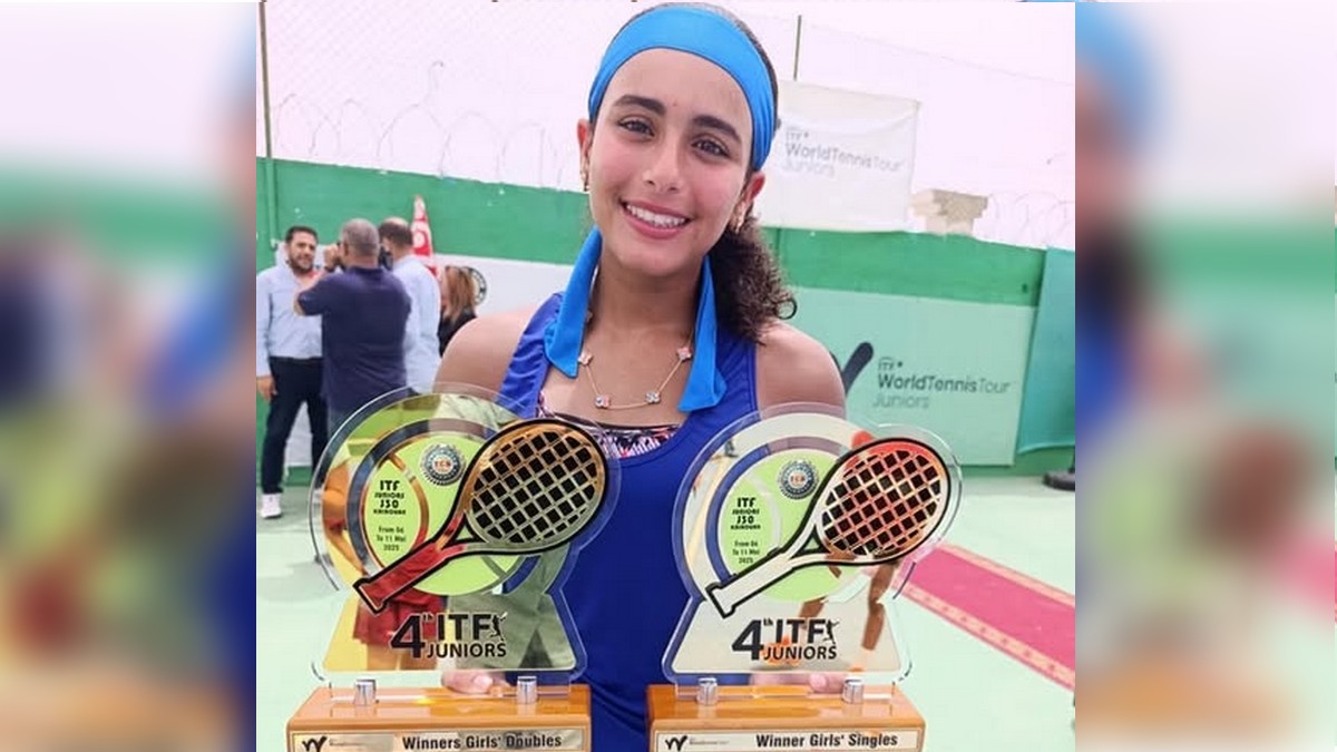 نور سحنون وزينب العيادي تتوجان بالبطولة الدولية للأواسط في التنس