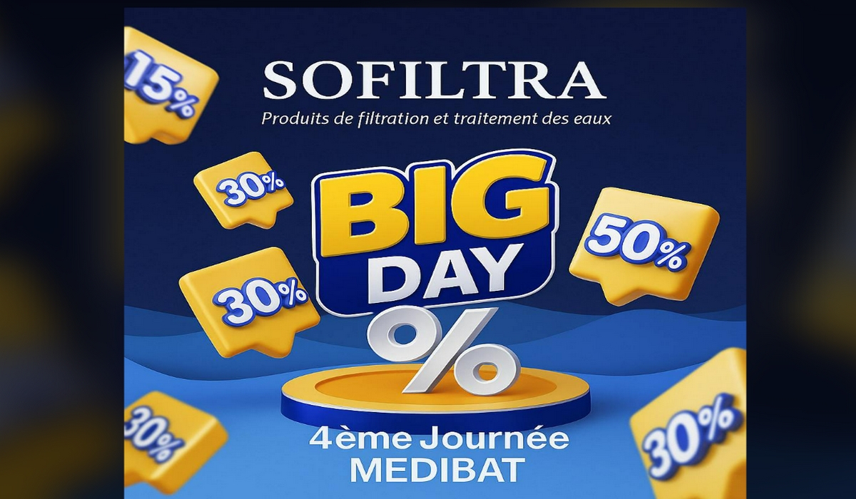 سُوفيلترا تعرض خصما ب 50% على أسعار منتوجاتها اليوم في معرض ميديبات