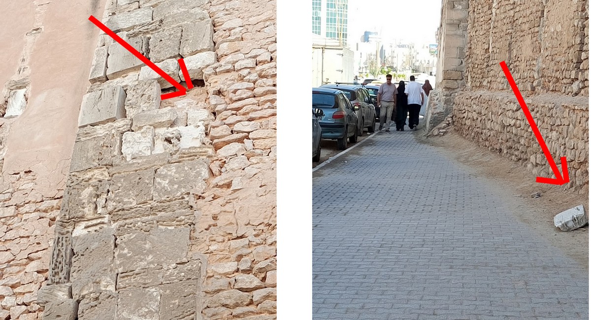 سور  صفاقس : بداية  الكارثة سقوط حجرة ...