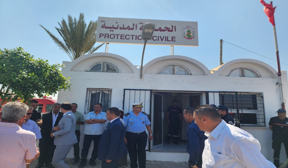 جربة أجيم تدشين مركز الحماية المدنية للنجدة والإسعاف على الطرقات